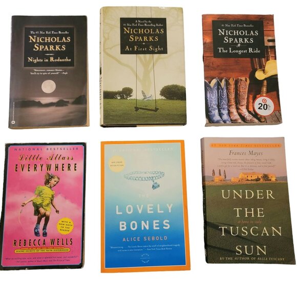 Bestseller Book Lot Adult Nicholas Sparks Read Home Library Used Fiction Novels - Picture 1 of 16